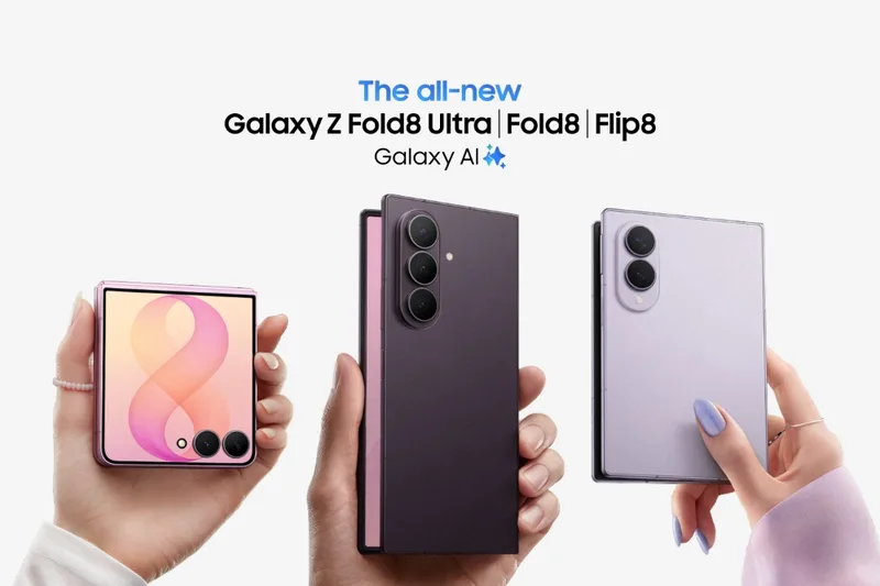 Galaxy Z Fold8, Fold8 Ultra et Flip8 : Samsung mise sur le pliable léger et sur l'IA